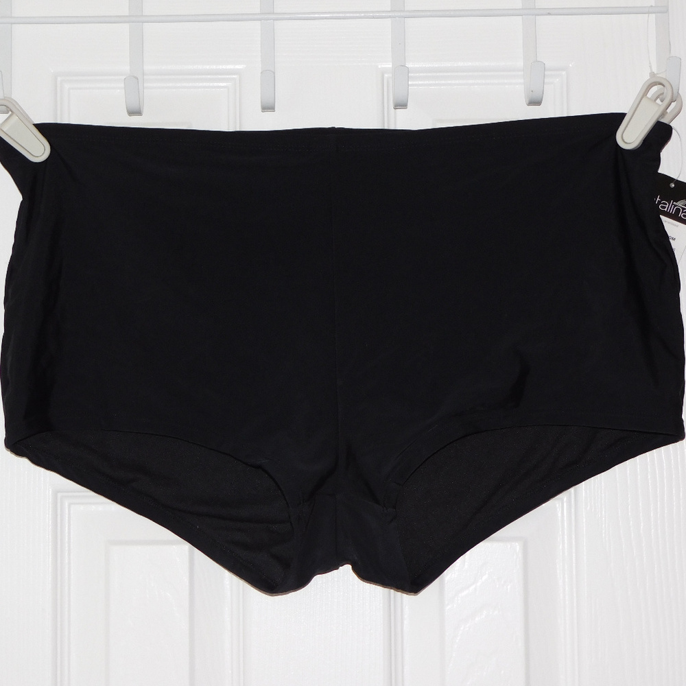 2X Catalina Black Swim Stretch Bottoms Shorts NWT
